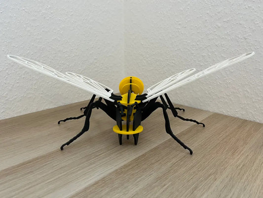 Zusammengesetztes Wespen-3D-Puzzle in Schwarz, Gelb und Weiß – Ansicht 2