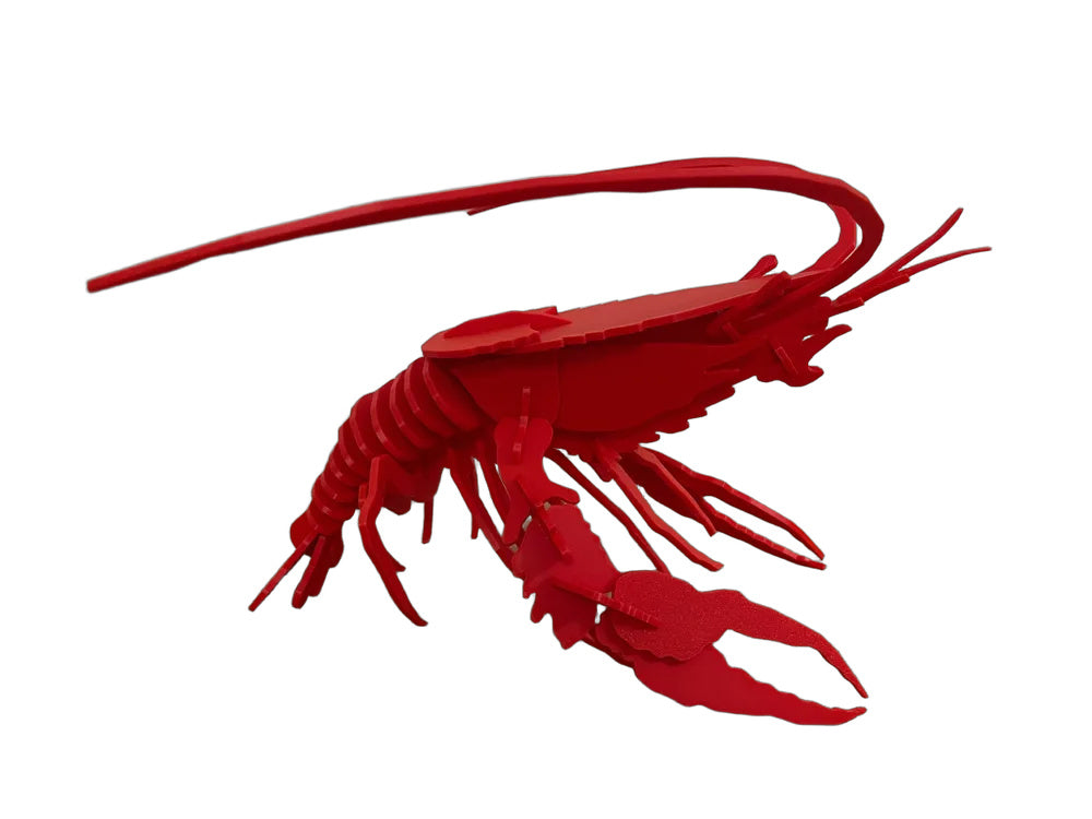 Rotes Hummer-3D-Puzzle aus PLA
