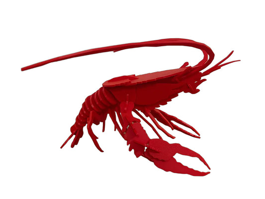 Rotes Hummer-3D-Puzzle aus PLA