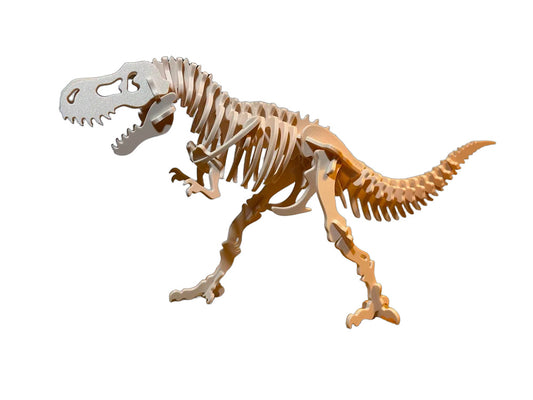 Beiges Tyrannosaurus-Rex-3D-Puzzle aus PLA