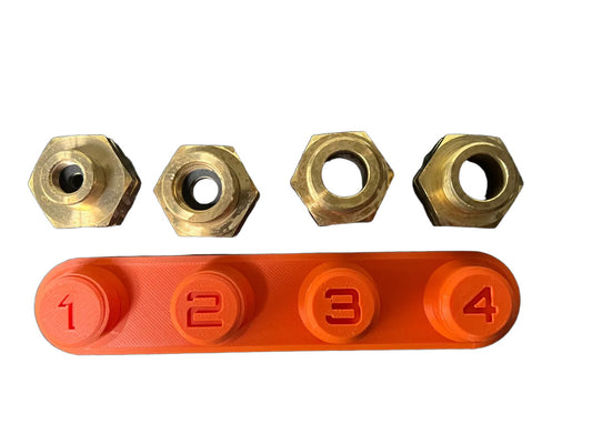 PETG-Halter für einen Gasflaschen-Fülladapter