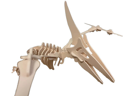 Beiges Pteranodon-3D-Puzzle aus zusammensetzbaren Teilen