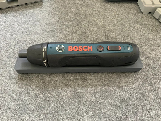 3D-gedruckter Gridfinity-Einsatz für Bosch Go, PLA, Schwarz, 200 x 41 x 17 mm, 1 Stück – Ansicht 2