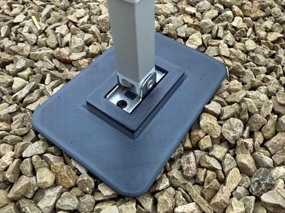 Zwei PETG-Stützplatten für Markisenstützen – Ansicht 2