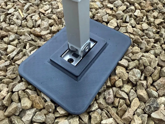 Zwei PETG-Stützplatten für Markisenstützen – Ansicht 2