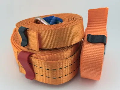 2 rote PLA-Gurtclip-Halter für 25-mm- und 35-mm-Gurte, Spannbänder und Ratschenriemen, 3D-gedruckt – Ansicht 3