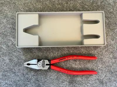 Gridfinity-Aufbewahrungsbox für Kombizange, passend für Knipex 02 01 180, 1 Stück