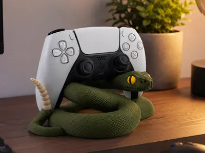 Schlangenförmiger Controllerständer für einen PS5- oder PS4-Controller – Ansicht 3