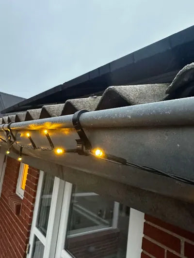 30 Dachrinnenhaken für Weihnachtsbeleuchtung, schwarze PETG-Haken zum Aufhängen von Außenbeleuchtung, 3D-gedruckt – Ansicht 4