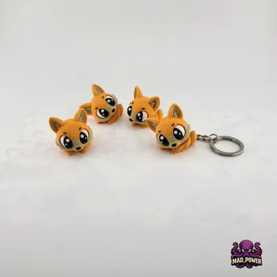 Zwei Fuchs-Schlüsselanhänger aus PLA im 2er-Set – Ansicht 5