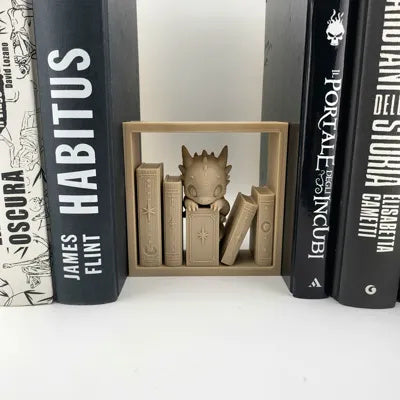 Drachen-Buchnische mit Drache auf einem Stapel alter Bücher – Ansicht 5