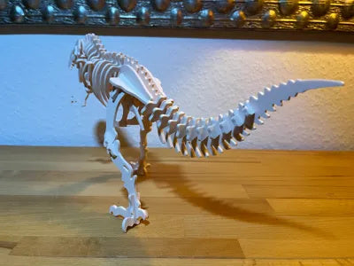 Beiges Tyrannosaurus-Rex-3D-Puzzle aus PLA – Ansicht 6