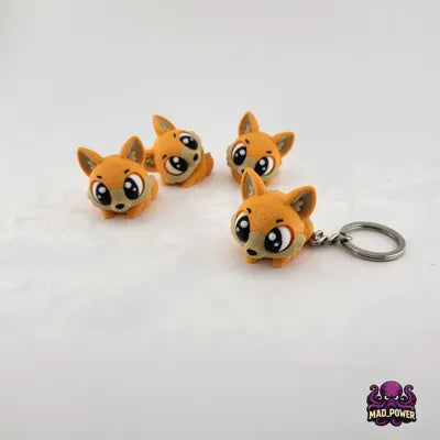 Zwei Fuchs-Schlüsselanhänger aus PLA im 2er-Set – Ansicht 9