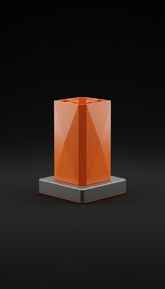 Stiftehalter-Modul in Signalorange