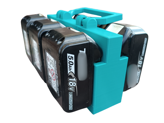 Akkuhalterung Aufhänger – Akku-Aufbewahrungsgestell kompatibel mit Makita 18V Li-Ion (BL1860/BL1850/BL1840/BL1830/BL1820/BL1815N)