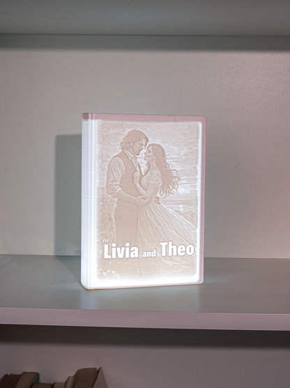 3D Fotolampen-Gehäuse  BUCH – Deine Erinnerung individuell gestaltet