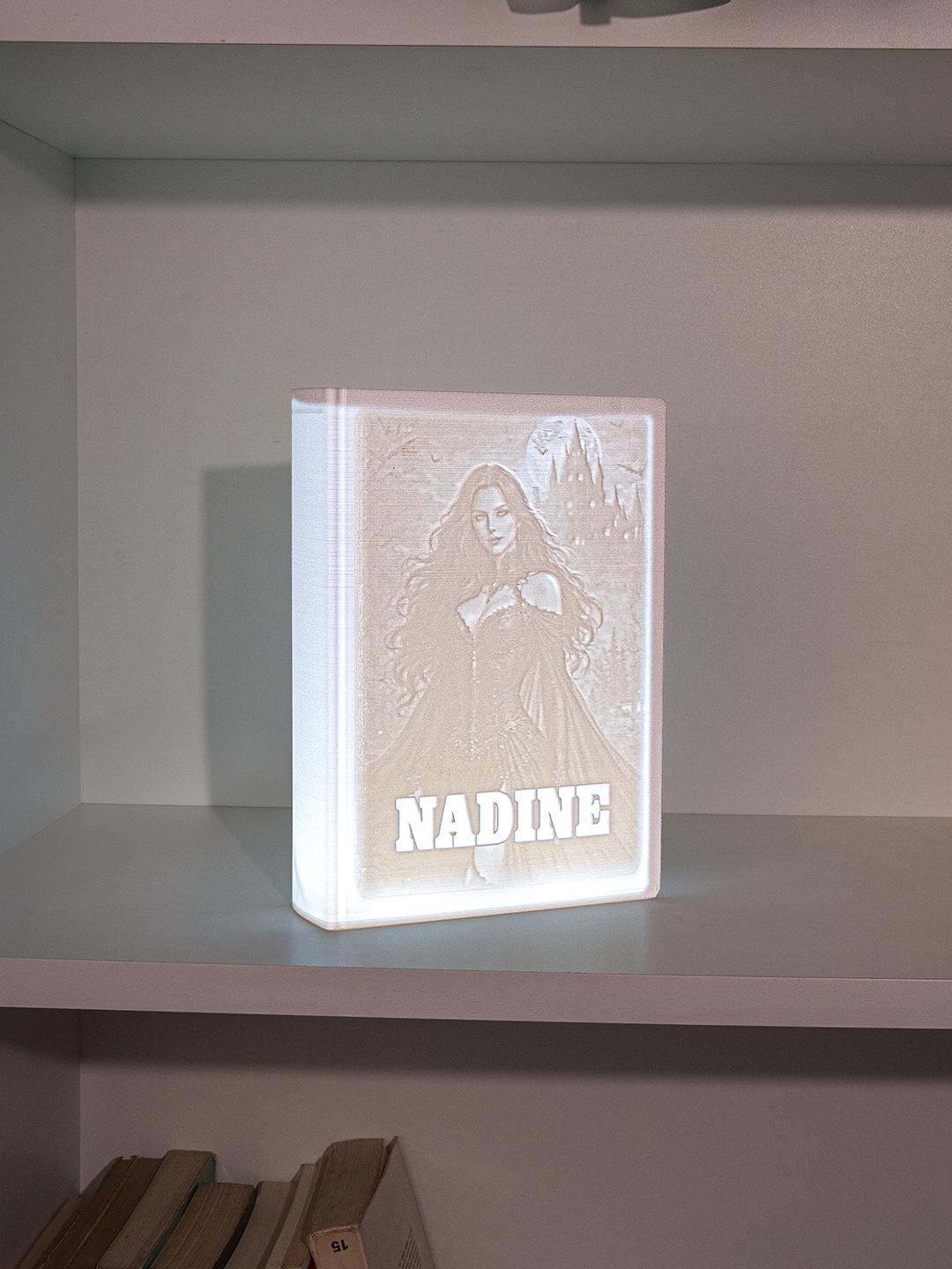 3D Fotolampen-Gehäuse  BUCH – Deine Erinnerung individuell gestaltet