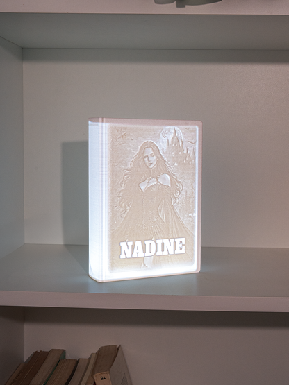 3D Fotolampen-Gehäuse  BUCH – Deine Erinnerung individuell gestaltet