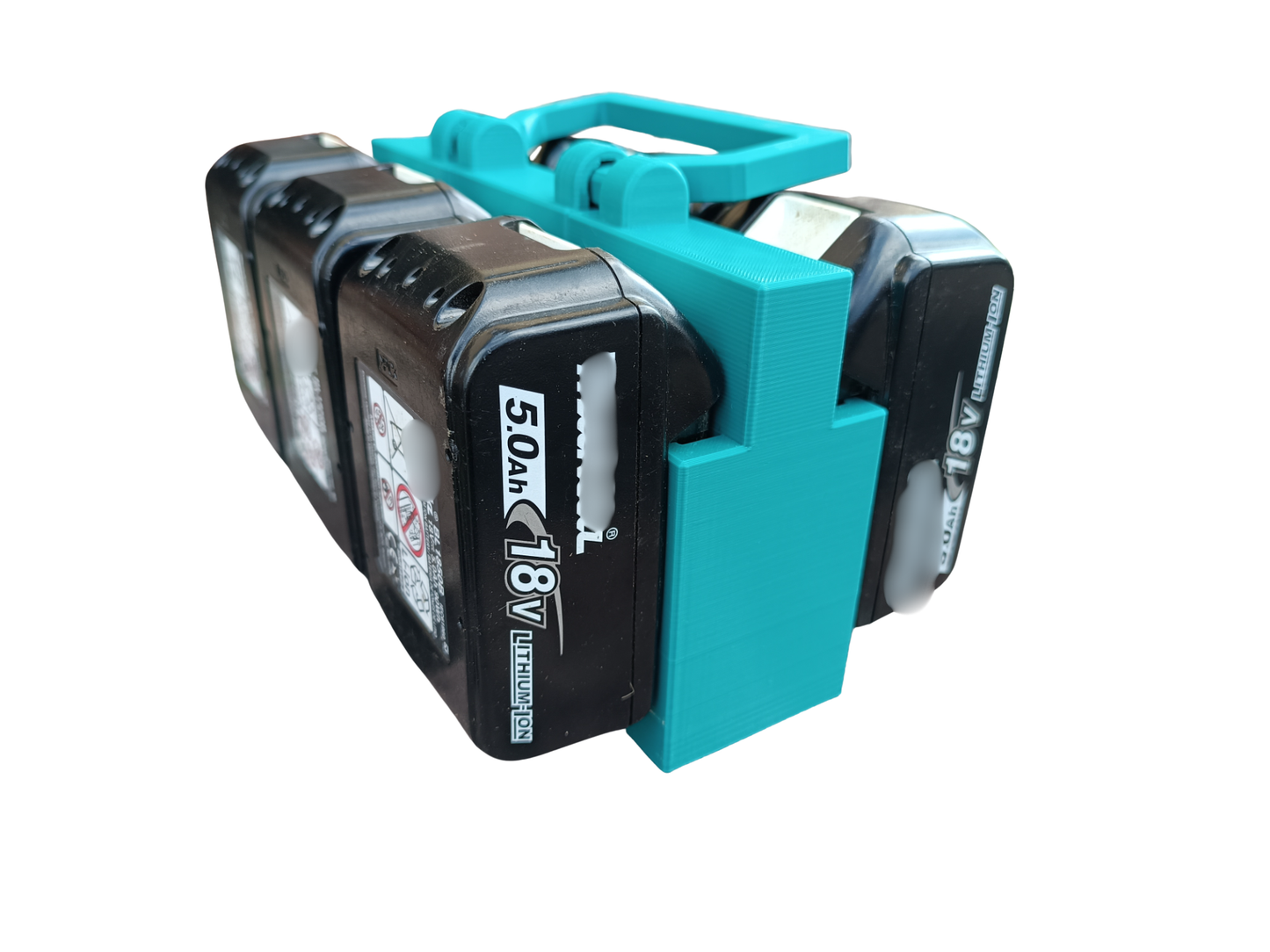 Akkuhalterung Aufhänger – Akku-Aufbewahrungsgestell kompatibel mit Makita 18V Li-Ion (BL1860/BL1850/BL1840/BL1830/BL1820/BL1815N)
