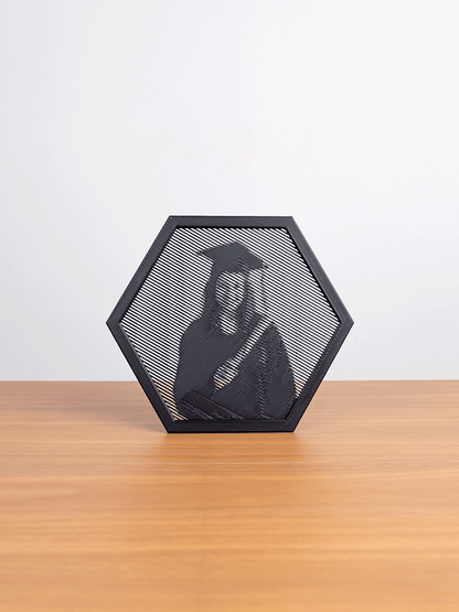 Personalisiertes Halftone-Bild – Dein Foto als außergewöhnliches 3D-Kunstwerk