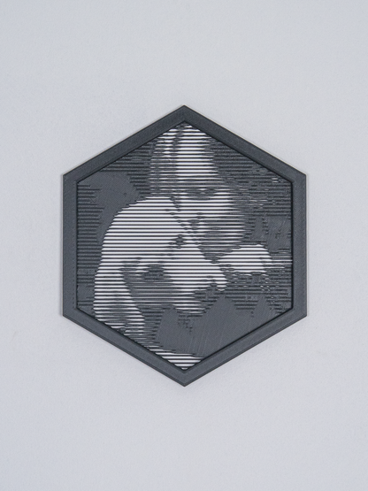 Personalisiertes Halftone-Bild – Dein Foto als außergewöhnliches 3D-Kunstwerk