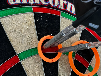 Dart Übungsringe Set, 4 Größen, je 2 Stück (8 Ringe), 3 cm, 5 cm, 7,5 cm, 10 cm, Zielringe für Präzisionstraining