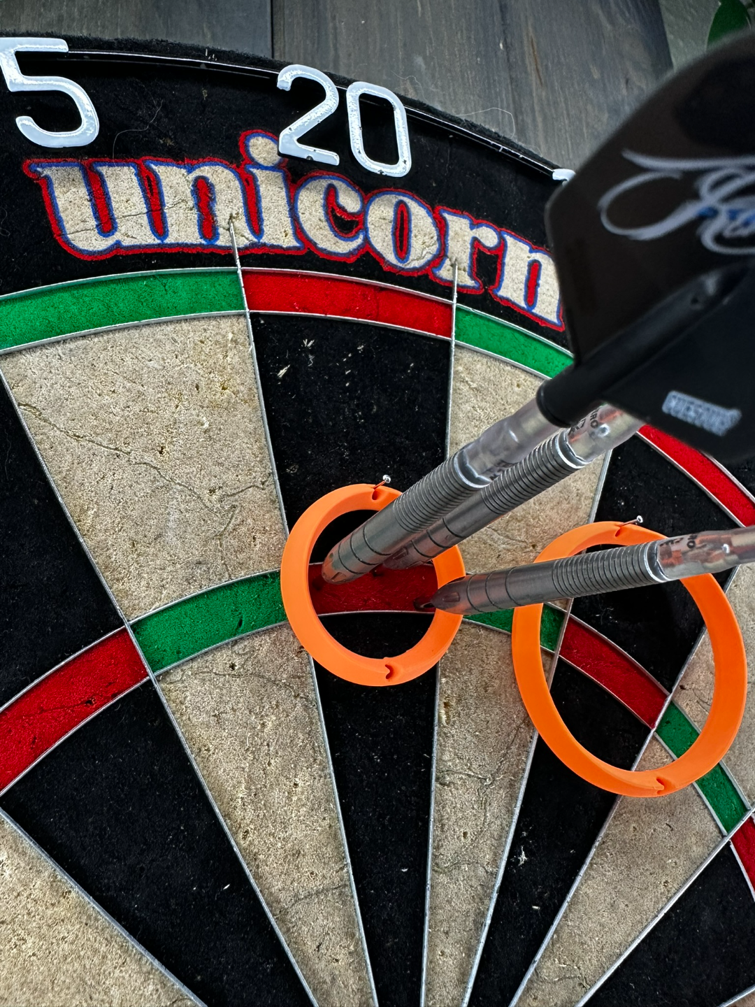Dart Übungsringe Set, 4 Größen, je 2 Stück (8 Ringe), 3 cm, 5 cm, 7,5 cm, 10 cm, Zielringe für Präzisionstraining