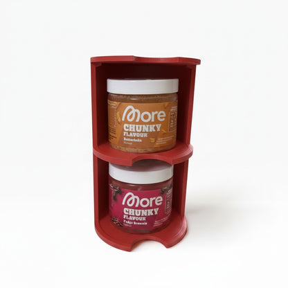 Stapelhilfe für Chunky Flavour Dosen – kompatibel mit 90 g & 150 g | 3-teiliges Set für More / ESN